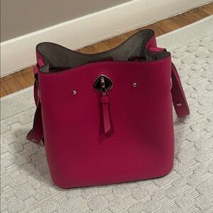 Kate Spade Fuchsia Leather Shoulder Bag